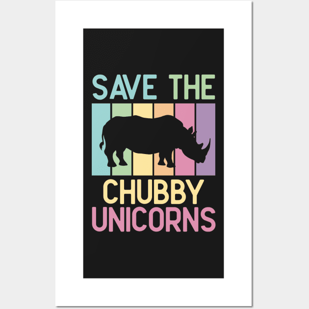 Save the chubby unicorns Wall Art by marina63